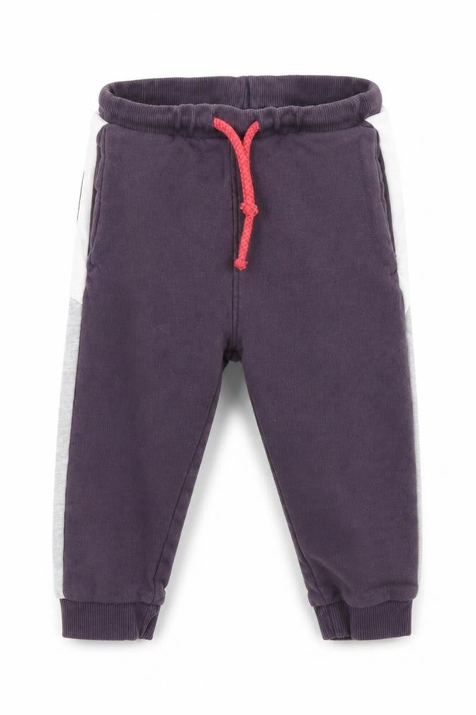 Front view of H&M Baby Purple Track Pants Trousers, size 12, Months