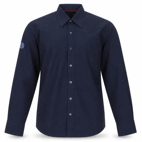 Derby Mens Blue    Dress Shirt Size S