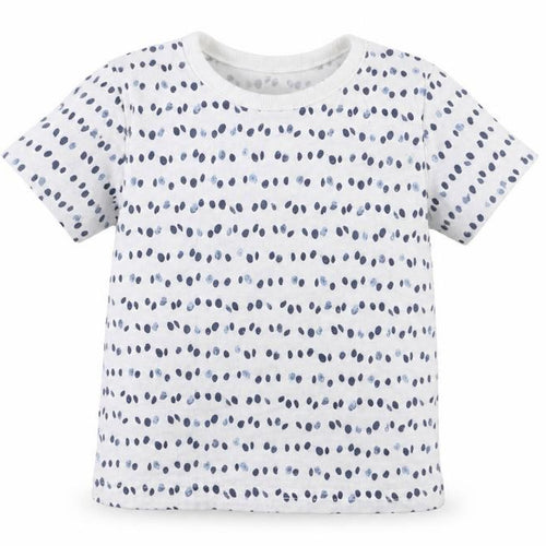 George Baby White Polka Dot  Basic T-Shirt Size 3-6 Months