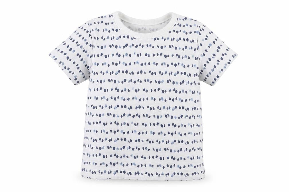 George Baby White Polka Dot  Basic T-Shirt Size 3-6 Months