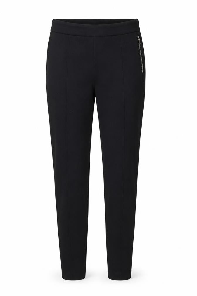 Front view of Next women’s black trousers, size UK 10, 26-inch leg