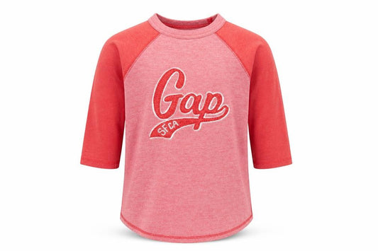 Front view of Gap Kids boys’ red basic t-shirt, size XS