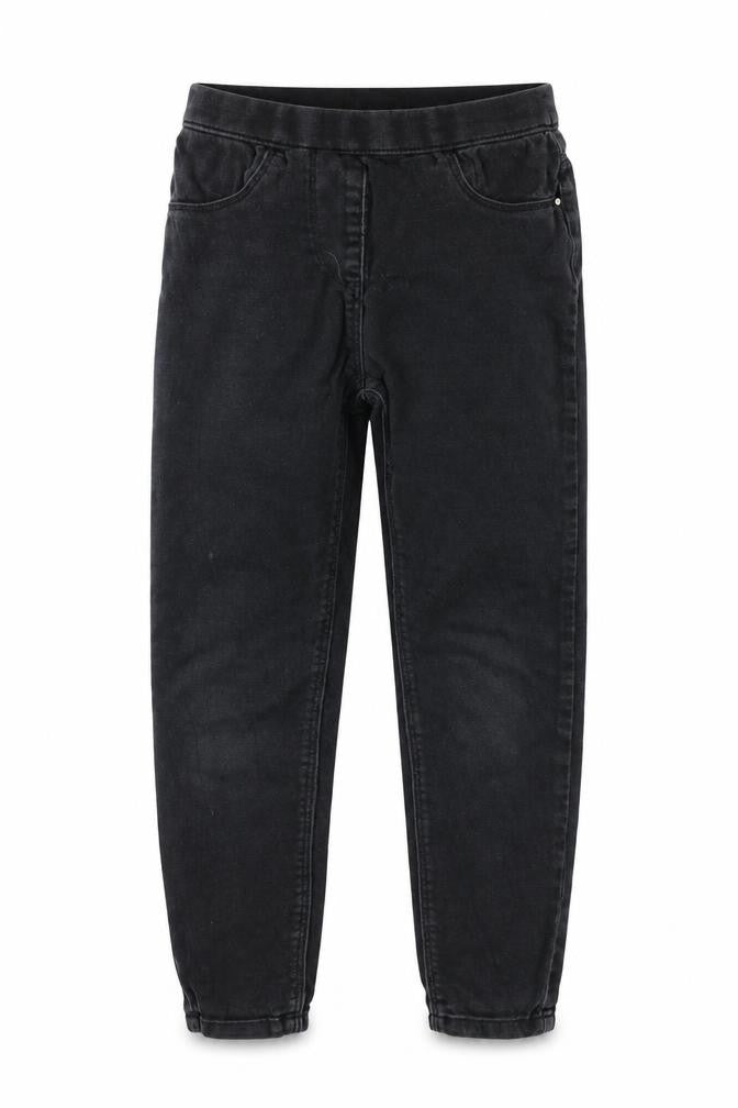 Preworn Girls Black   Straight Jeans Size 7 Years