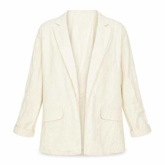 Front view of Primark women’s beige jacket, size UK 8