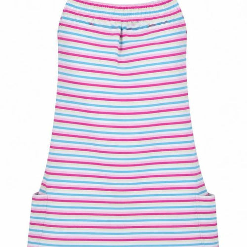 cltn Womens Pink Striped  A-Line  Size 12  - elastic chest