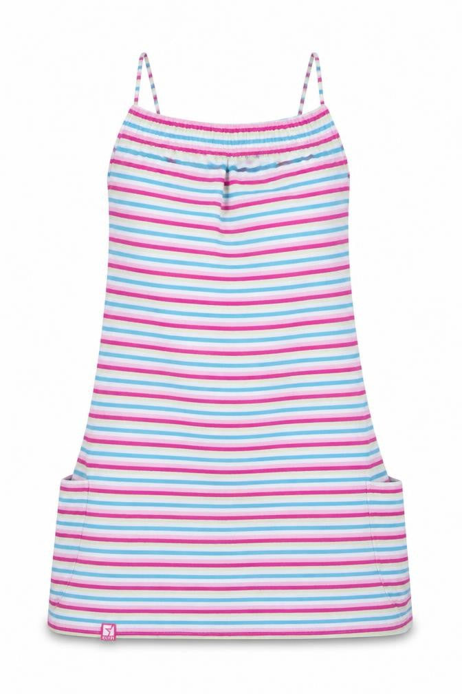 cltn Womens Pink Striped  A-Line  Size 12  - elastic chest