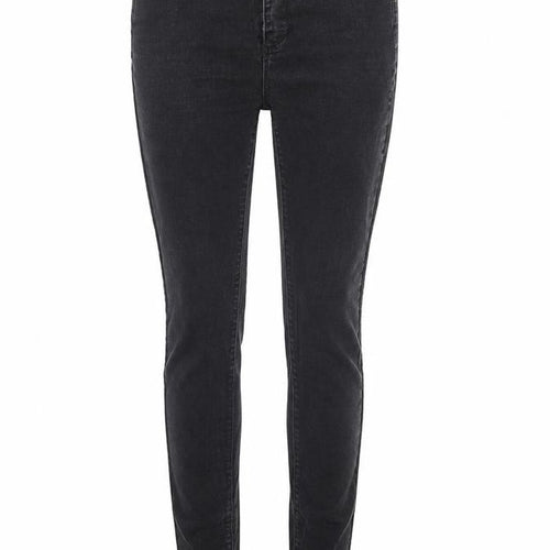 In the Style Womens Black  Denim Tapered Jeans Size 12 L31 in - elastic waist