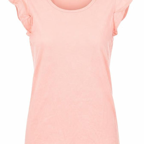 Amisu Womens Pink   Basic T-Shirt Size S