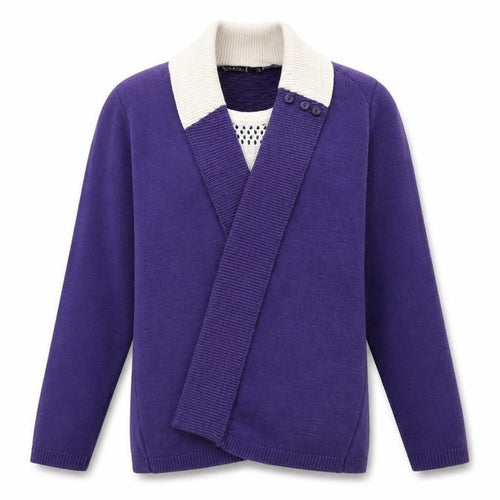 Envy Womens Purple   Cardigan Jumper Size S