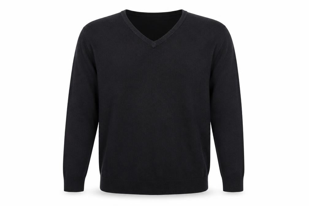 Front view of Marks & Spencer men’s grey jumper, size L