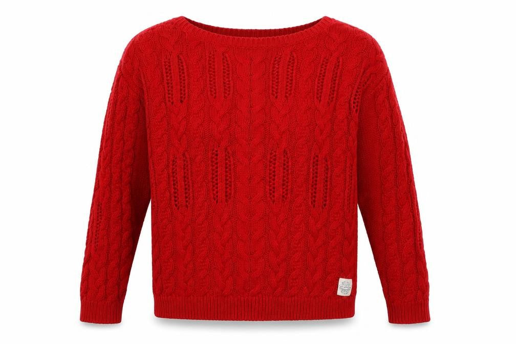 label of graded goods Womens Red   Pullover Jumper Size M