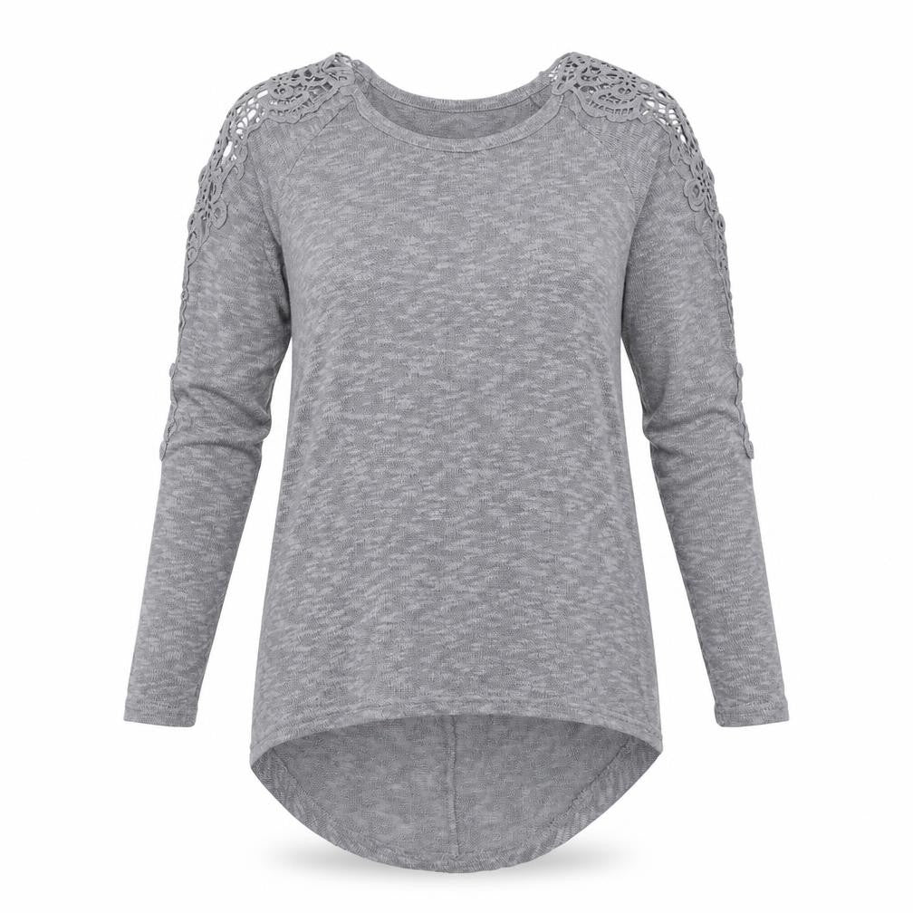 Front view of Poof women’s green jumper, size M