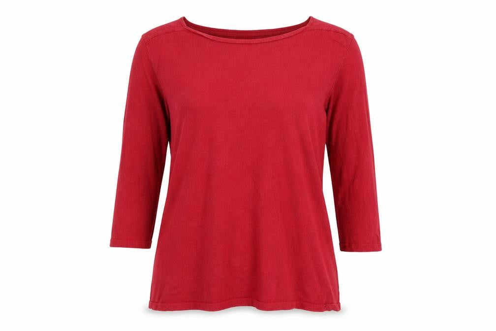 Front view of Next women’s red jumper, size UK 14