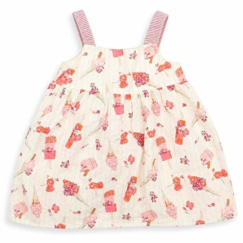 Monsoon Girls Beige Geometric  A-Line  Size 9-12 Months