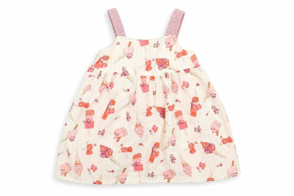 Monsoon Girls Beige Geometric  A-Line  Size 9-12 Months