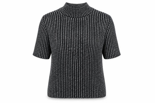 Front view of embrace girls’ black jumper, size 11-12, years