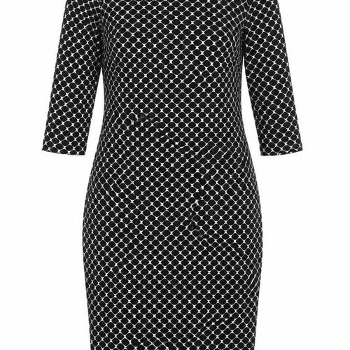 Dorothy Perkins Womens Black Argyle/Diamond  A-Line  Size 12