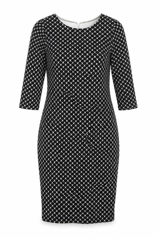 Dorothy Perkins Womens Black Argyle/Diamond  A-Line  Size 12