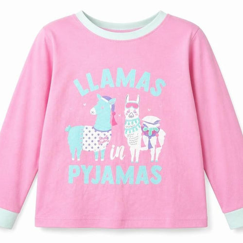 COLLECTION  Girls Pink Animal Print  Basic T-Shirt Size 7 Years