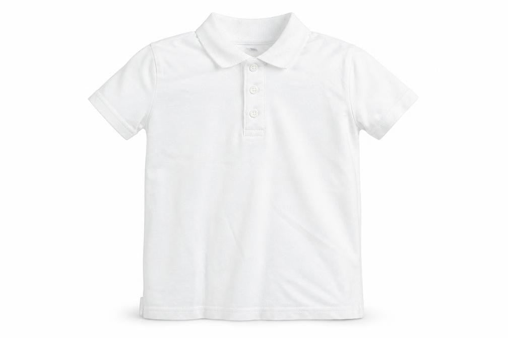 Front view of SMART START boys’ white t-shirt, size 10-11, years