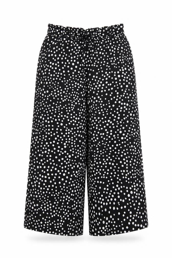 VERY  Girls Black Polka Dot  Jogger Trousers Size 9 Years