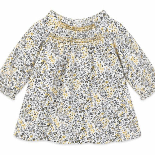 NEXT  Girls Grey Floral  Fit & Flare  Size 0-3 Months