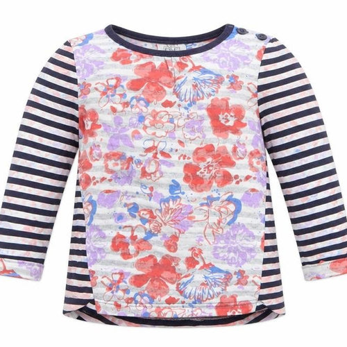 F&F Girls Pink Geometric  Basic T-Shirt Size 6-9 Months