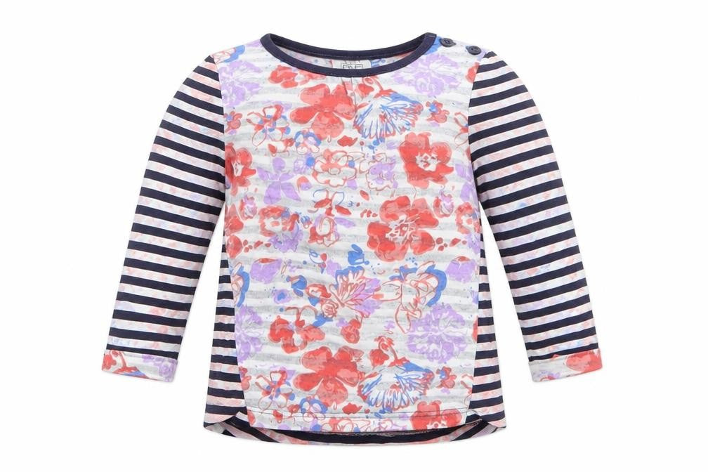 F&F Girls Pink Geometric  Basic T-Shirt Size 6-9 Months