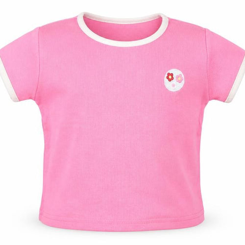 George Girls Pink   Basic T-Shirt Size 6-9 Months