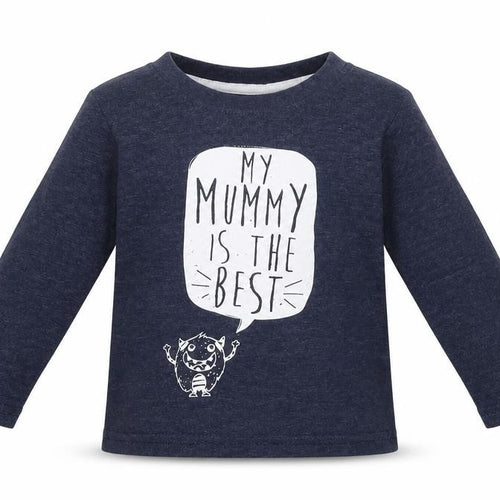 Mini Rebel Boys Blue   Basic T-Shirt Size 9-12 Months  - my mummy is the best