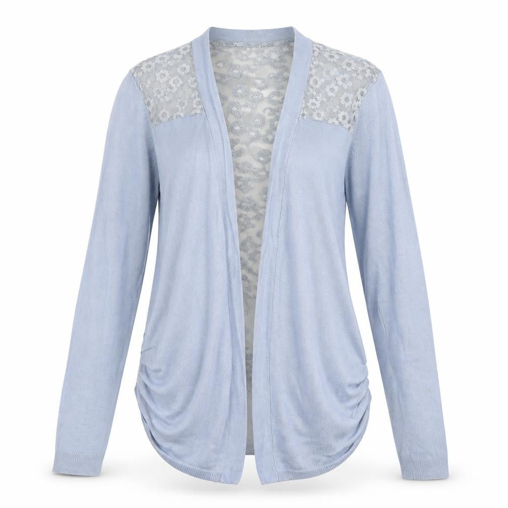 New Look Womens Blue Floral  Cardigan Jumper Size 8