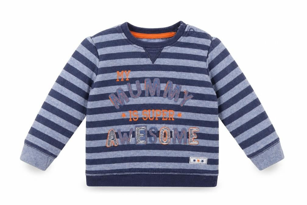 George Boys Blue Striped  Pullover Jumper Size 9-12 Months  - my mummy is super awesome