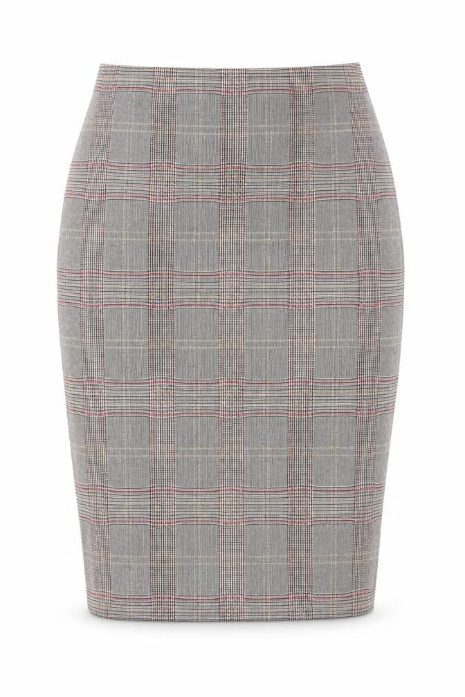 George Womens Grey Check  Bandage Skirt Size 30 in