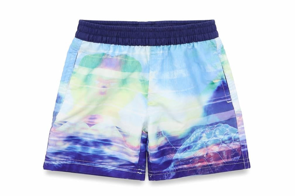 Lentiggini Boys Blue   Bermuda Shorts Size 4 Years - Abstract Turtle