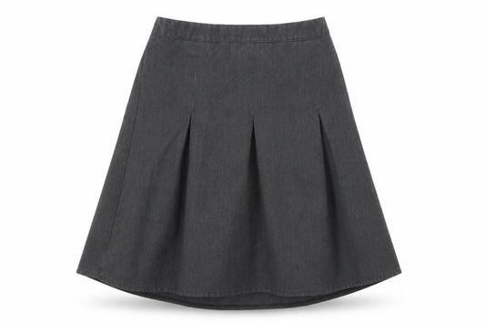 Front view of George girls’ grey flare skirt, size 8-9, years