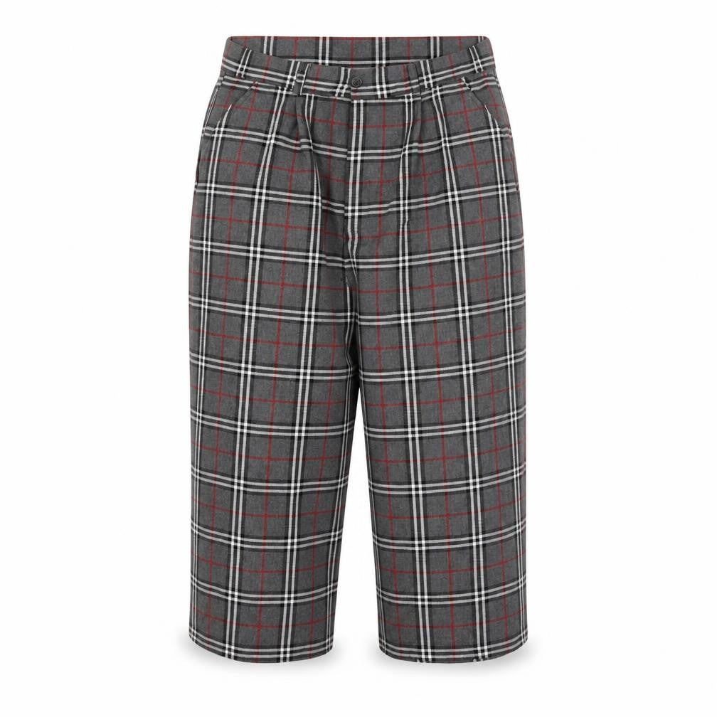 Cht Womens Grey Check  Cropped Trousers Size S L20 in