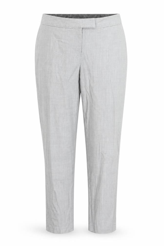 Front view of Next women’s grey trousers, size UK 14, 26-inch leg