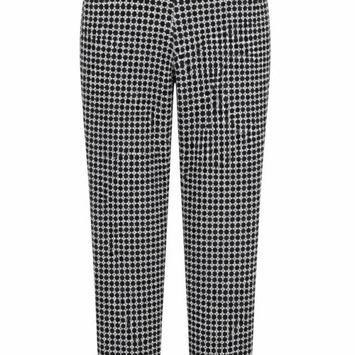 Deck Womens Black Geometric  Trousers  Size 24 in L27 in