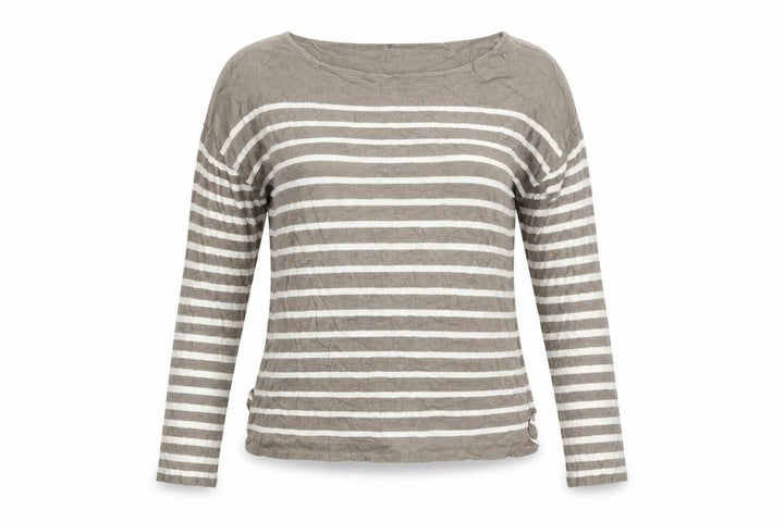 Mango Womens Beige Striped Pullover Jumper Size S