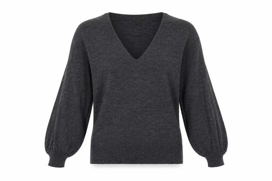 Front view of ASOS women’s grey jumper, size UK 8