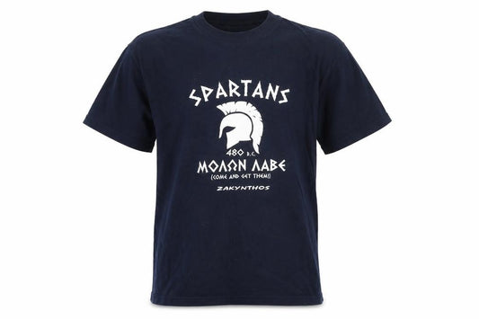 Front view of bec girls’ blue basic t-shirt, size 12, years - spartans