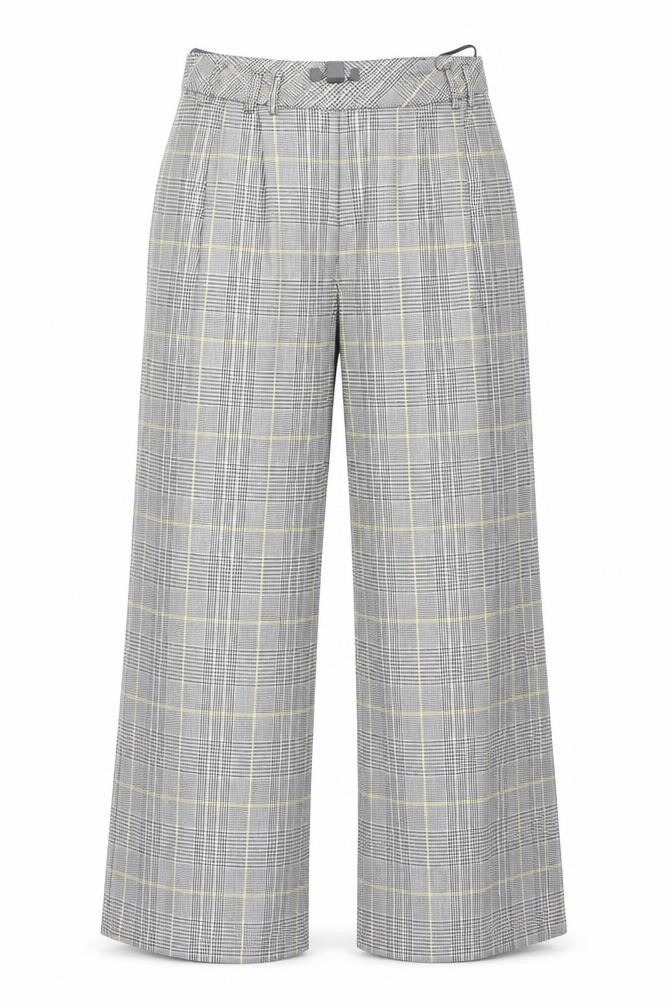 Preworn Womens Grey Check  Trousers  Size 14 L28 in
