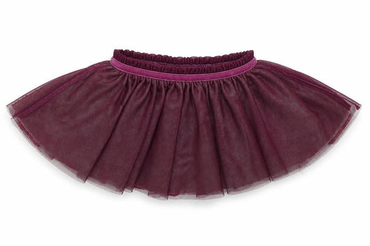 Front view of Hello Kitty girls’ purple tutu skirt, size 0-3, months