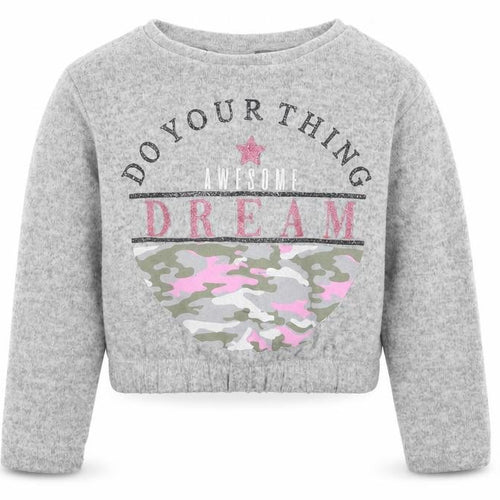 Matalan Girls Grey   Pullover Jumper Size 4 Years