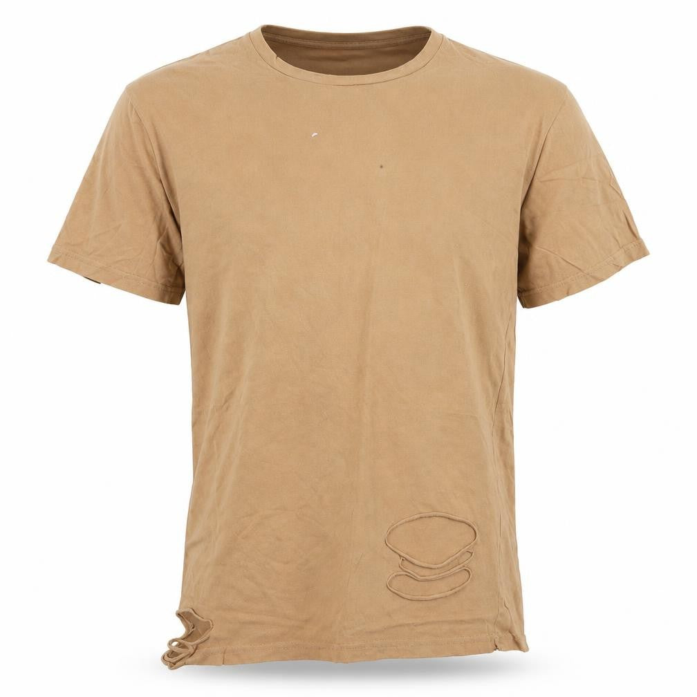 Boohoo Mens Beige    T-Shirt Size M  - Distressed