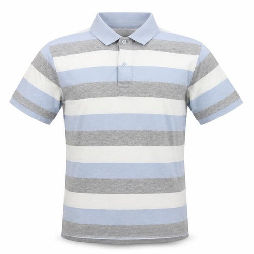Ceader wood state Mens Blue Striped   Polo Size M