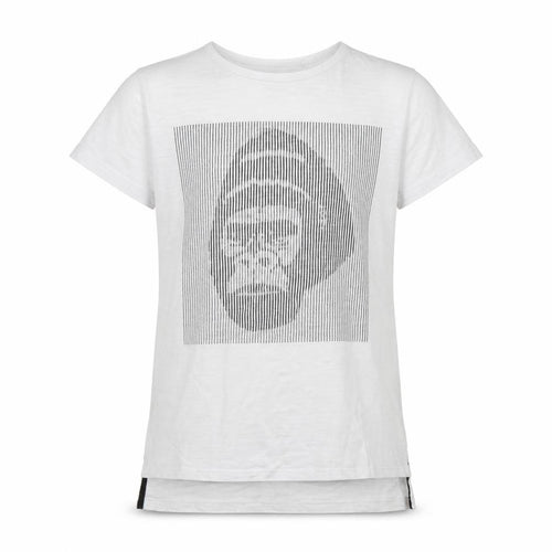 NEXT Girls White   Tunic T-Shirt Size 7-8 Years  - Monkey Face