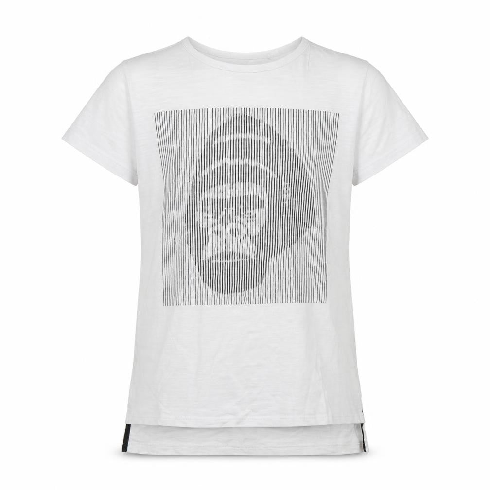 NEXT Girls White   Tunic T-Shirt Size 7-8 Years  - Monkey Face