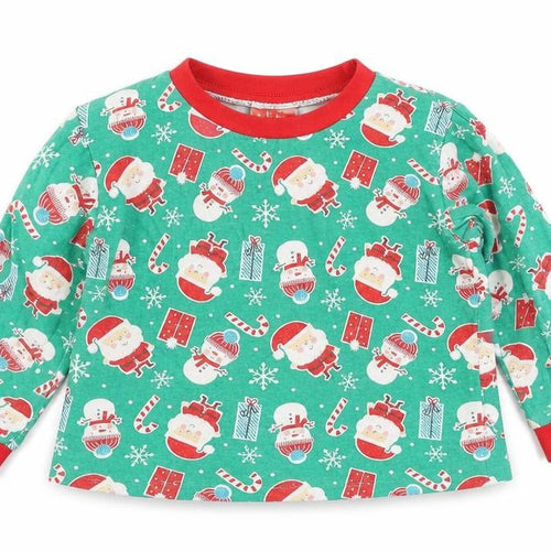 baby pyjamas Boys Green Solid  Babydoll Pyjama Top Size 12-18 Months