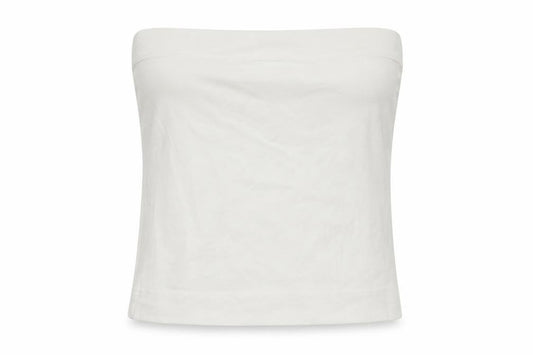 Front view of Atmosphere women’s white basic tank, size UK 12